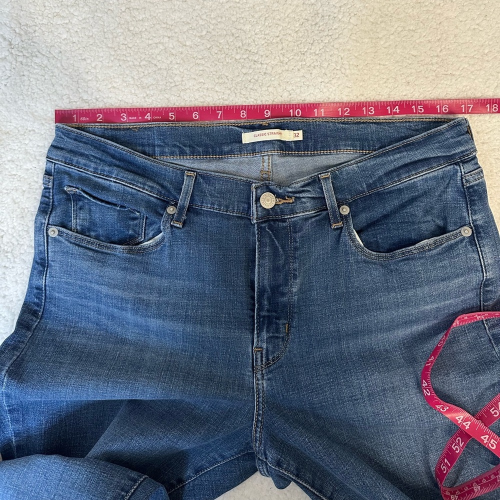 Levis classic straight leg jeans 32 - Picture 7 of 10